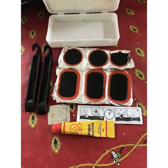 SAHOO Cycling Bike Repair Tool Bag Tire Tool Patch Kit Tyre Lever  Rectangular - Picture 5 of 6